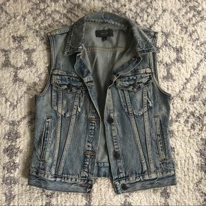 Jcrew Indigo Denim Vest XS
